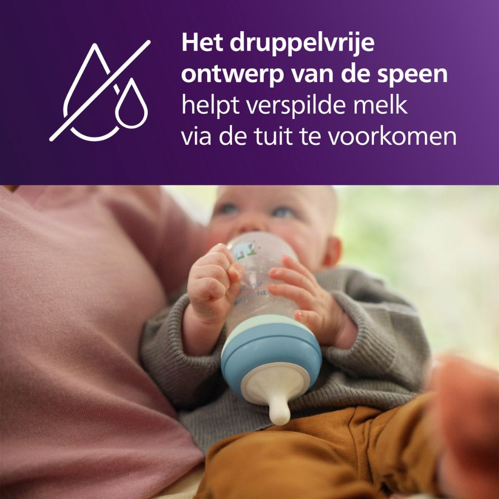AVENT Biberon Natural 3.0 Nighttime Transparent 260 ml