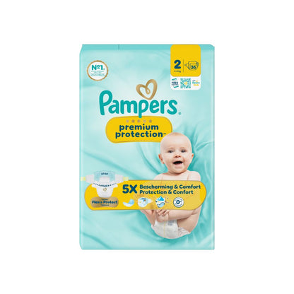 Pampers Couches Premium Protection M2 – 36 pièces