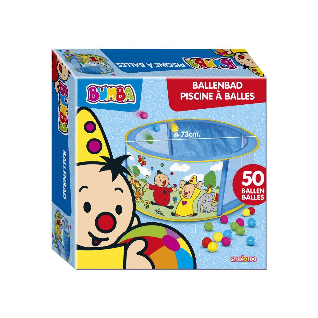 Bumba Piscine à balles multicolore – 50 pièces