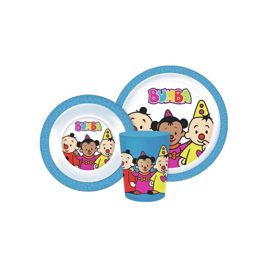 Bumba Set de vaisselle multicolore – 3 pièces