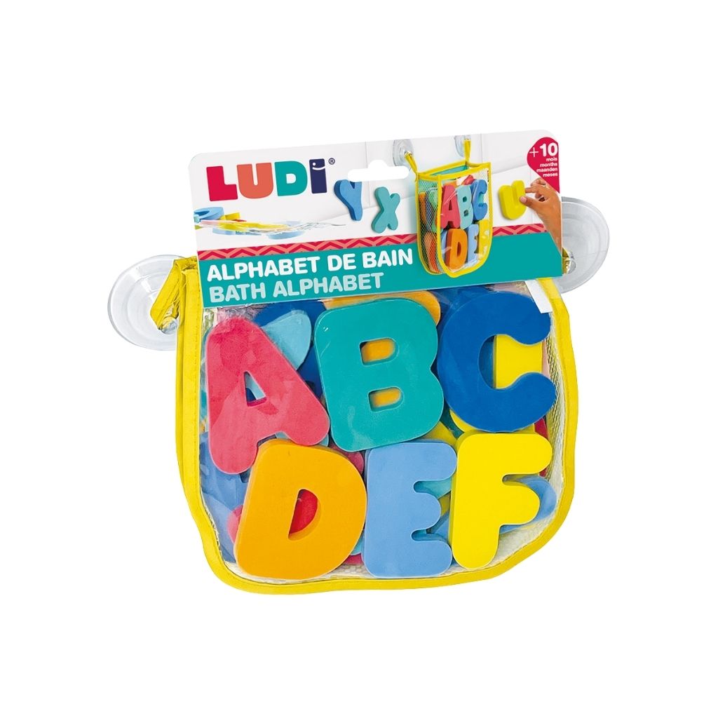 LUDI Jouets de bain Alphabet Multicolore