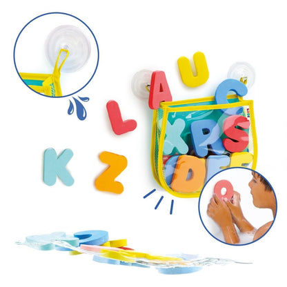 LUDI Jouets de bain Alphabet Multicolore