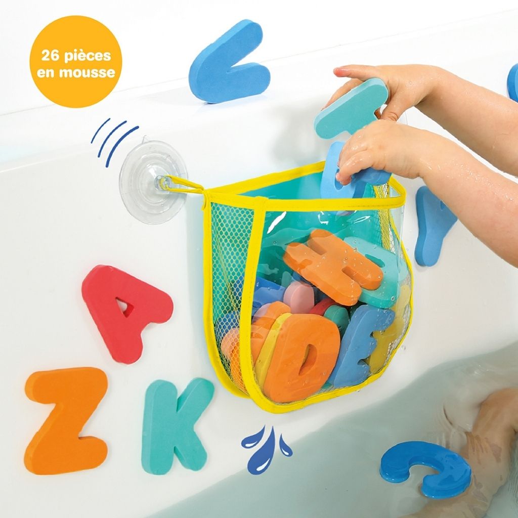 LUDI Jouets de bain Alphabet Multicolore
