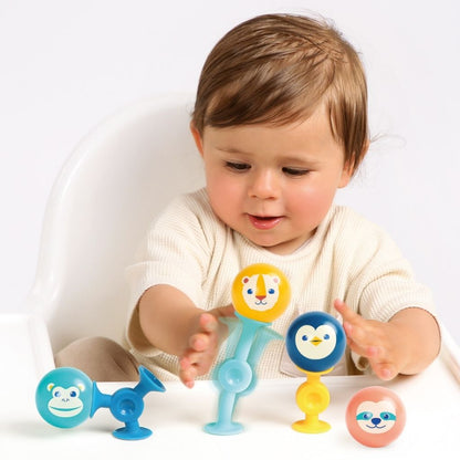 LUDI Jeu d'éveil Smac Pop avec ventouses multicolore