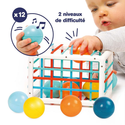 LUDI Cube d'activités multicolore – 12 pièces