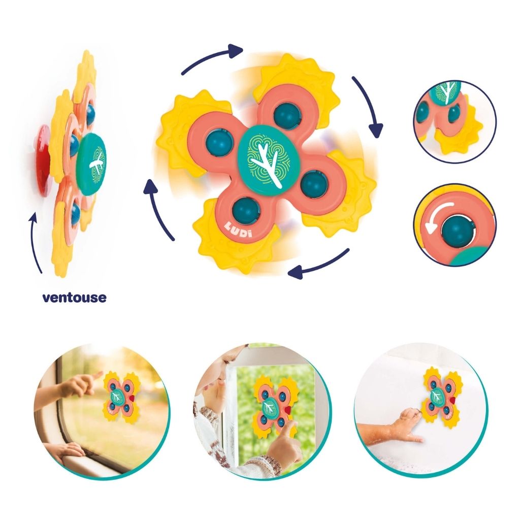 LUDI Cube d'activités multicolore – 12 pièces