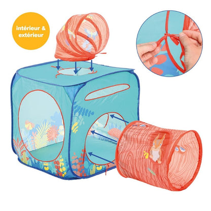 LUDI Jouet d'éveil Cube découverte Multicolore