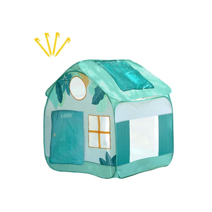 LUDI Pop Up Maisonnette verte 120 cm x 120 cm UV50