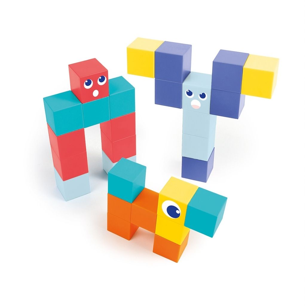 LUDI Magnetics Cubes Magnetisch Bouwspel – 28 stuks