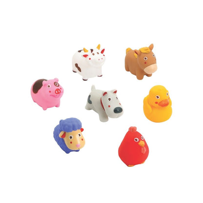 LUDI Jouets de bain sur le thème de la ferme multicolores – 7 pièces