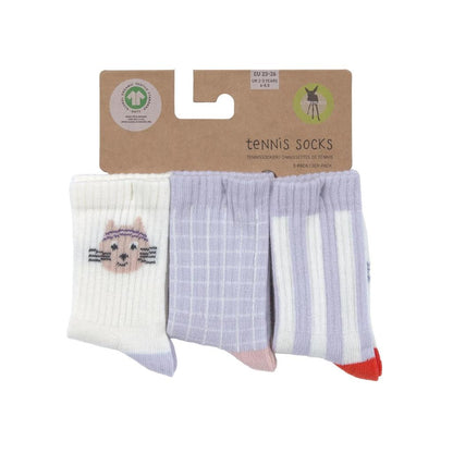 Lässig Tenniskousjes Cat Paars – 3 stuks