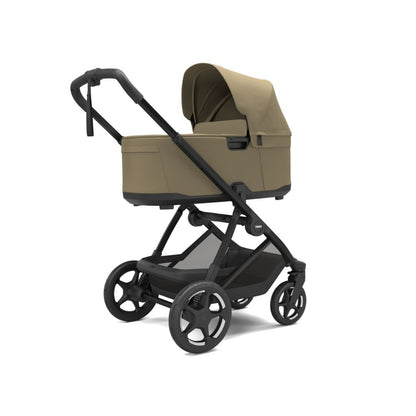 Thule 3-in-1 Kinderwagen Charm Faded Khaki + Draagmand Faded Khaki + Autostoel Groep 0+ Maple Faded Khaki + Adapters voor autostoel
