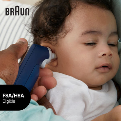 Braun Oorthermometer ThermoScan 7+ Connect Blauw