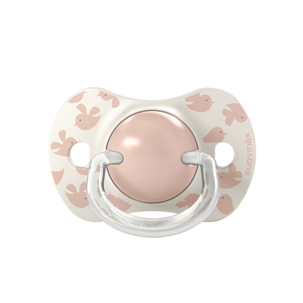 Suavinex Fysiologische Fopspeen SX Pro 6-18m Birdies Silicoon Roze - 2 stuks