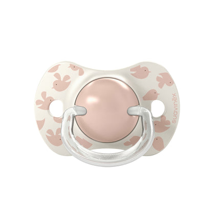 Suavinex Fysiologische Fopspeen SX Pro 6-18m Birdies Silicoon Roze - 2 stuks
