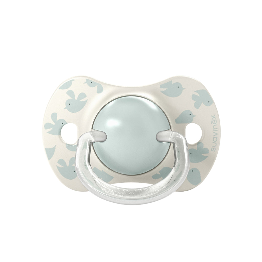 Suavinex Sucette Physiologique SX Pro 6-18 Mois Birdies En Silicone Vert - 2 pièces
