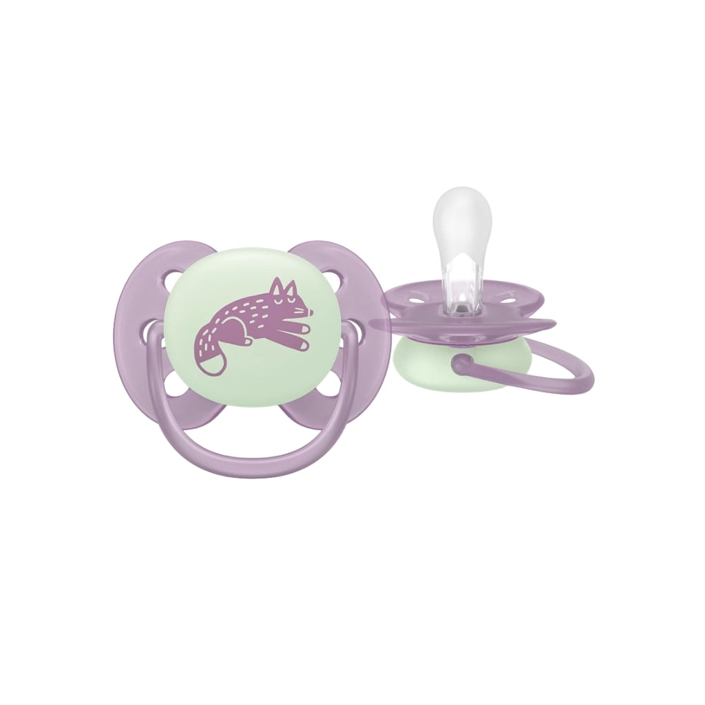 Philips AVENT Fopspeen +0m Soft Day & Night - 4 stuks