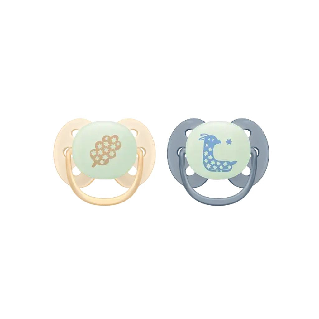 Philips AVENT Fopspeen +6m Soft Night Mystery Kleur/Design Geel/Blauw of Paars/Groen