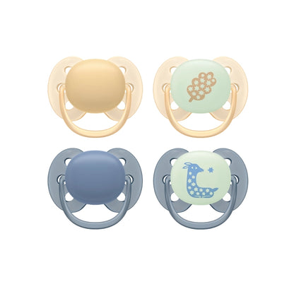 Philips AVENT Sucette +6 mois Soft Day & Night - 4 pièces