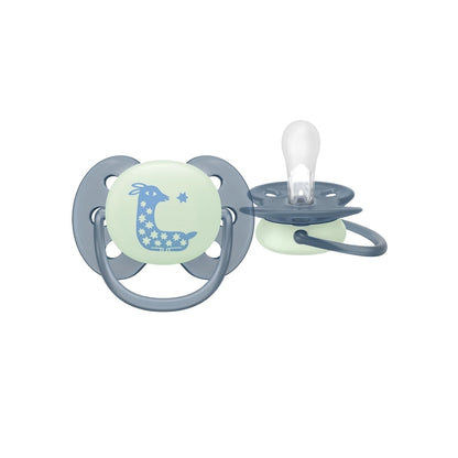Philips AVENT Fopspeen +6m Soft Night Mystery Kleur/Design Geel/Blauw of Paars/Groen