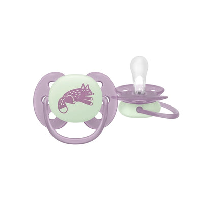 Philips AVENT Fopspeen +6m Soft Night Mystery Kleur/Design Geel/Blauw of Paars/Groen