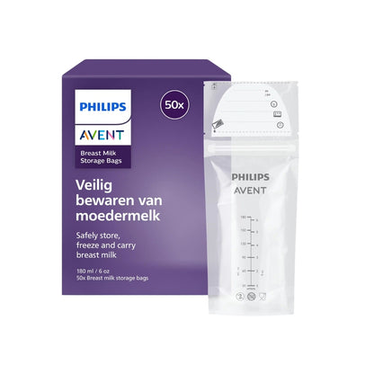 Philips AVENT Sachets De Conservation Pour Lait Maternel – 50 pièces