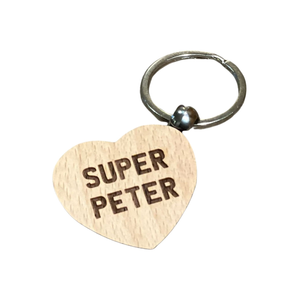 Dotti Sleutelhanger Hartvormig "Super Peter"
