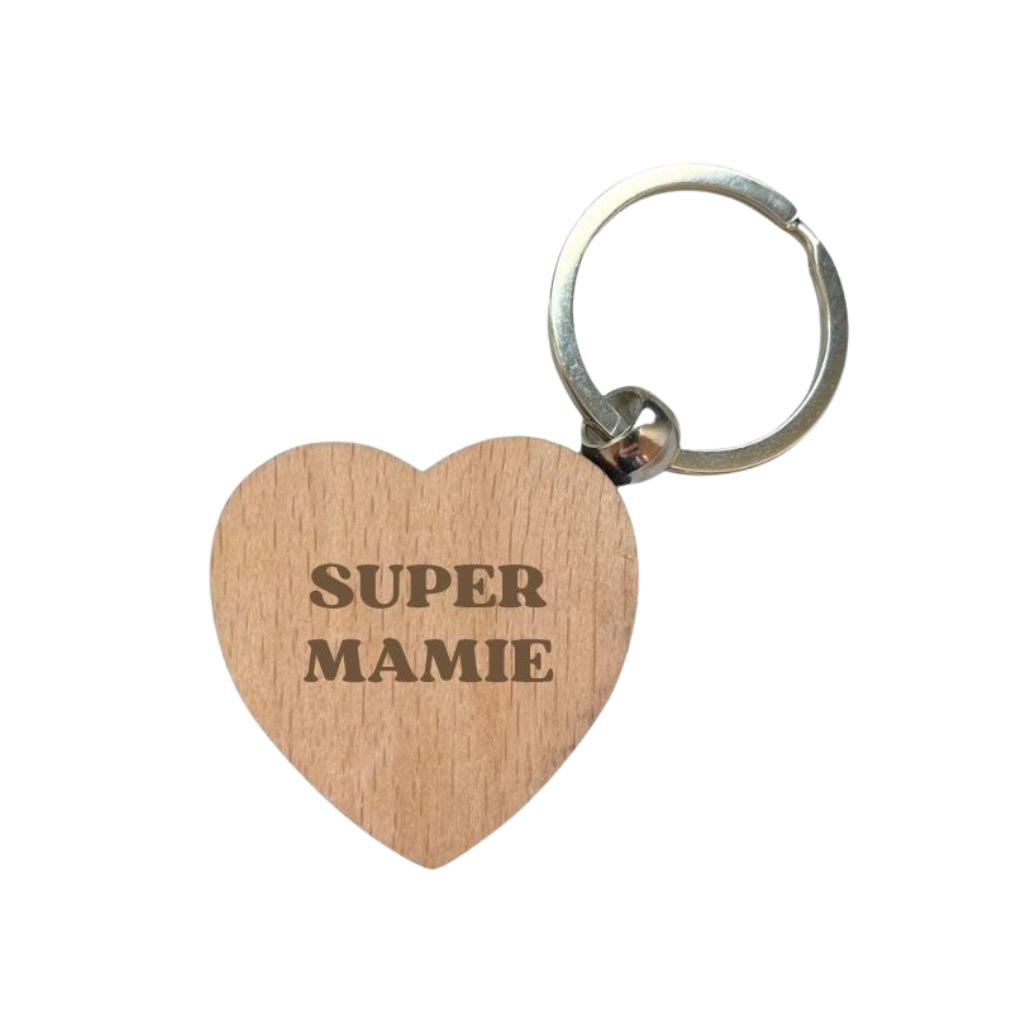 Dotti Sleutelhanger Hartvorm "Super Mamie"