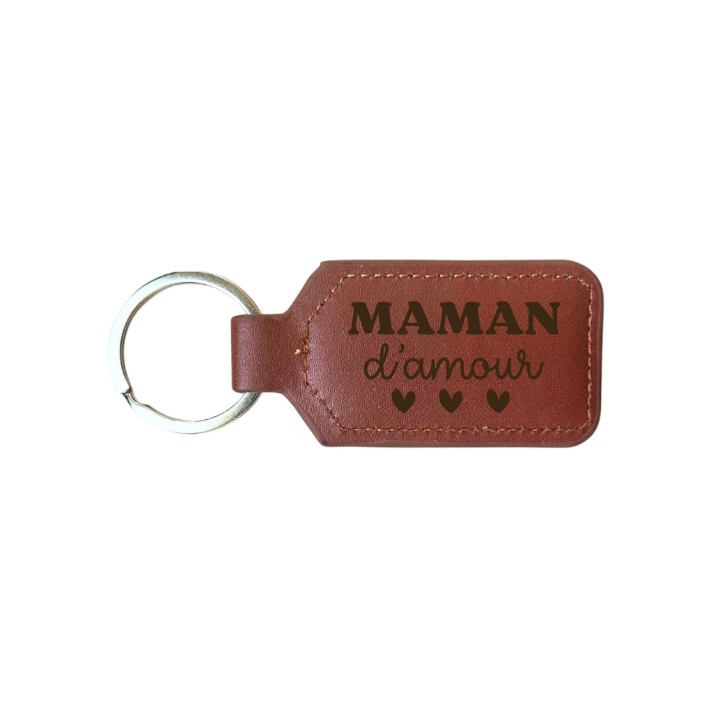 Dotti Sleutehanger Leather "MAMAN d'amour"