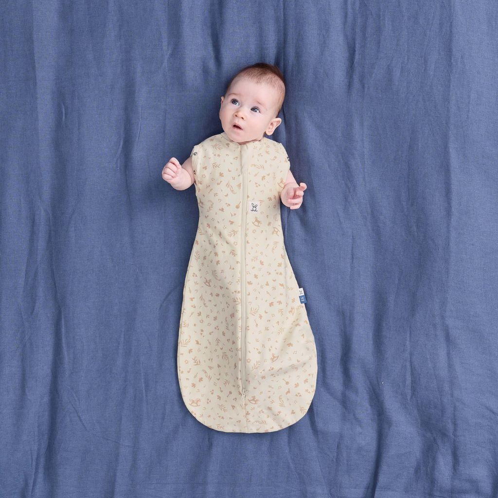 Ergopouch Inbakerzak / Slaapzak Ergococoon Lullaby TOG 1,0 Beige 60 cm