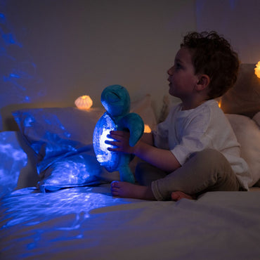 Cloud-B Tranquil Turtle Aqua Projecteur Musical Pour Bébé Bleu
