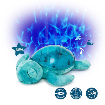 Cloud-B Tranquil Turtle Aqua Muzikale Babyprojector Blauw