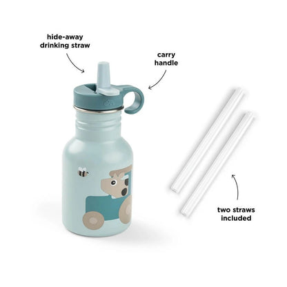 Done by Deer Drinkfles Tiny Farm Blue 350 ml
