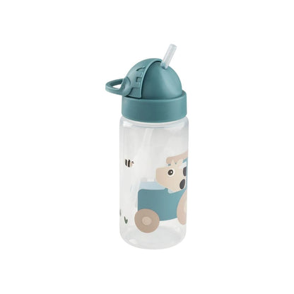 Done by Deer Bouteille Avec Paille Tiny Farm Blue 350 ml