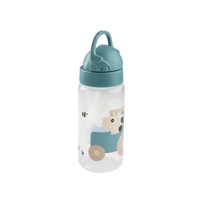 Done by Deer Bouteille Avec Paille Tiny Farm Blue 350 ml