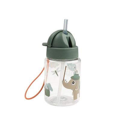 Done by Deer Gourde Avec Paille Tiny Trails Green 280 ml