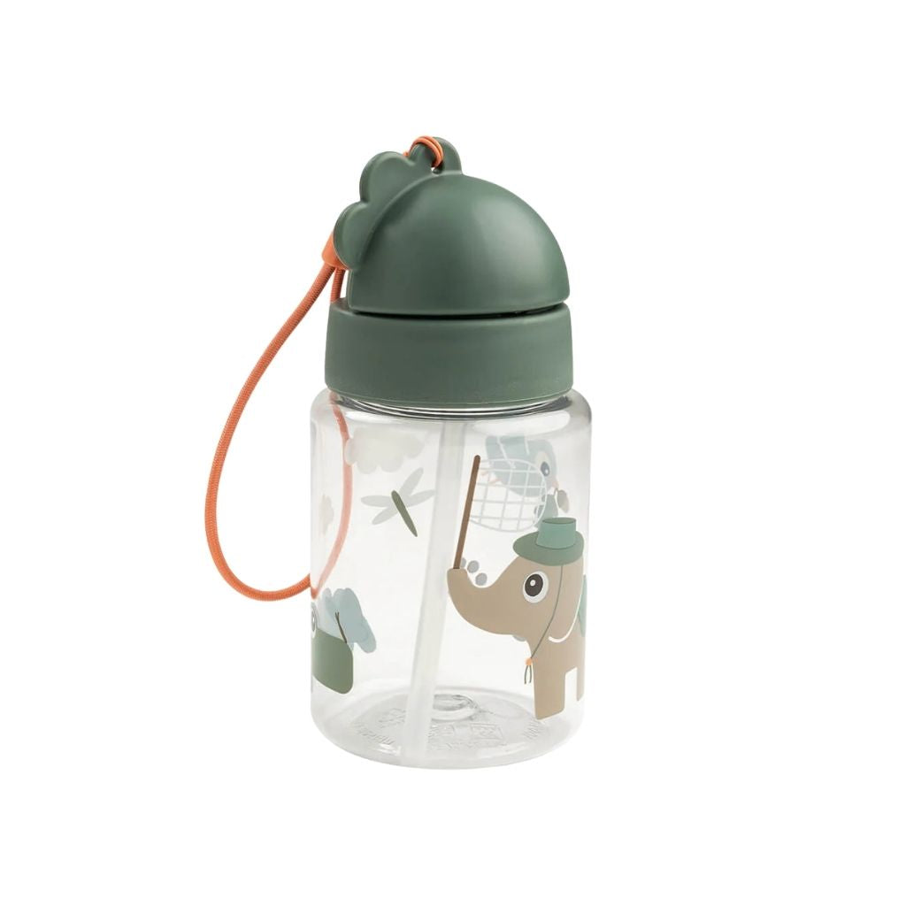 Done by Deer Gourde Avec Paille Tiny Trails Green 280 ml
