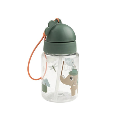 Done by Deer Gourde Avec Paille Tiny Trails Green 280 ml