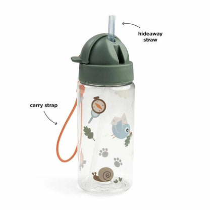 Done by Deer Drinkfles Met Rietje Tiny Trails Green 350 ml
