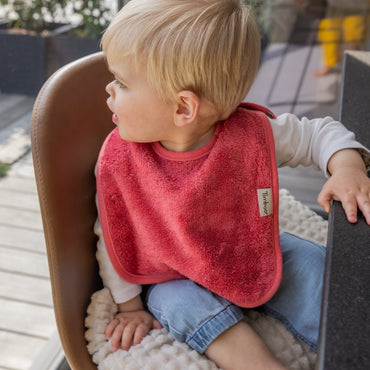 Timboo Bavoir imperméable sans manches Raspberry Rose