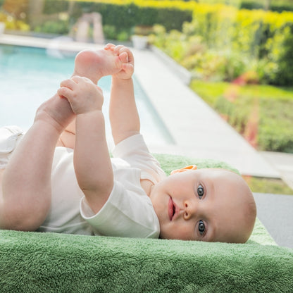 Timboo Housse pour matelas à langer Aloe Green 67 x 44 cm