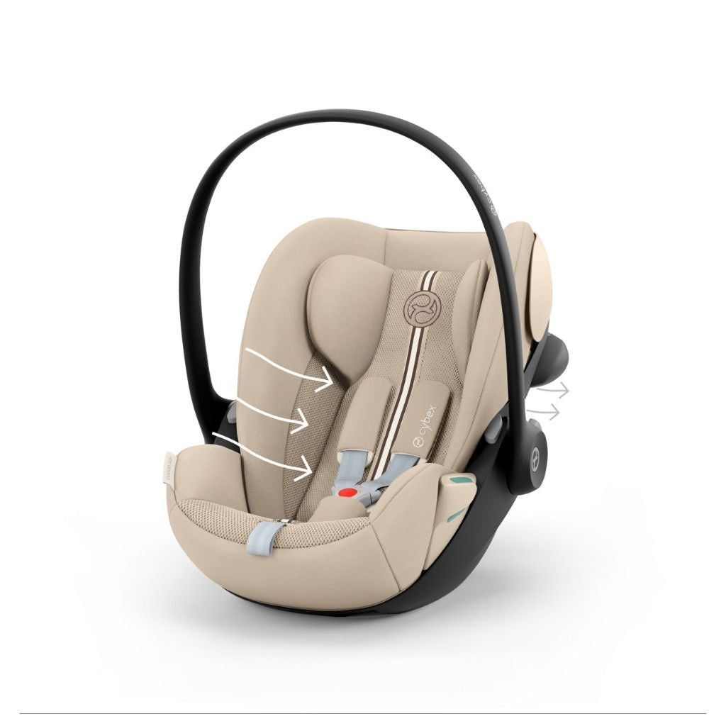 Cybex Draagbare Autostoel Groep 0+ Cloud G3 i-size Plus Almond Beige