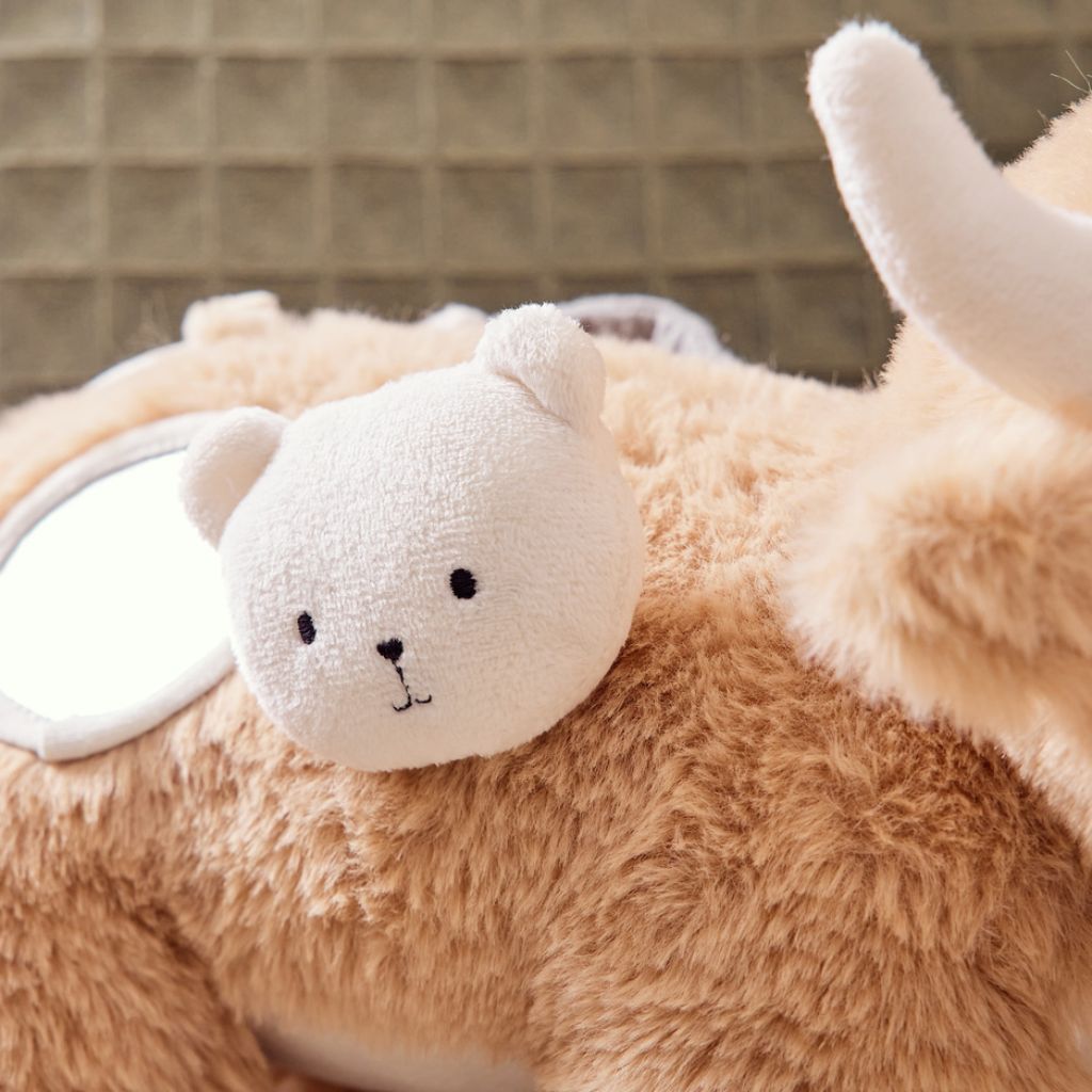 Noukie's Activiteitenknuffel Fluffy & Orso Fluffy Beige
