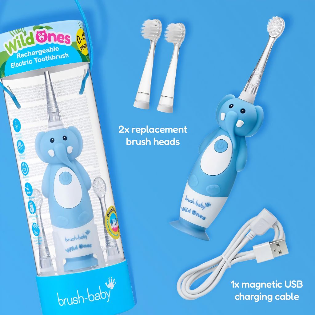 brush-baby Elektrische tandenborstel WildOnes™ Evie de olifant 0-10 jaar
