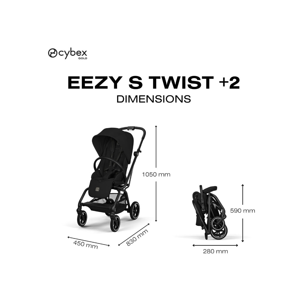Cybex Poussette Eezy S Twist+2 Magic Black