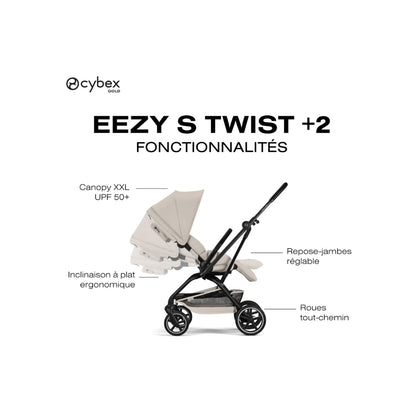 Cybex Kinderwagen Eezy S Twist+2 Dune Grey
