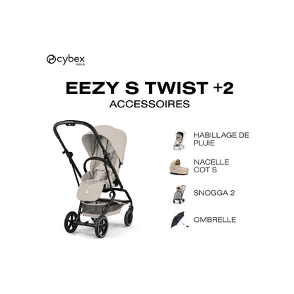 Cybex Kinderwagen Eezy S Twist+2 Dune Grey