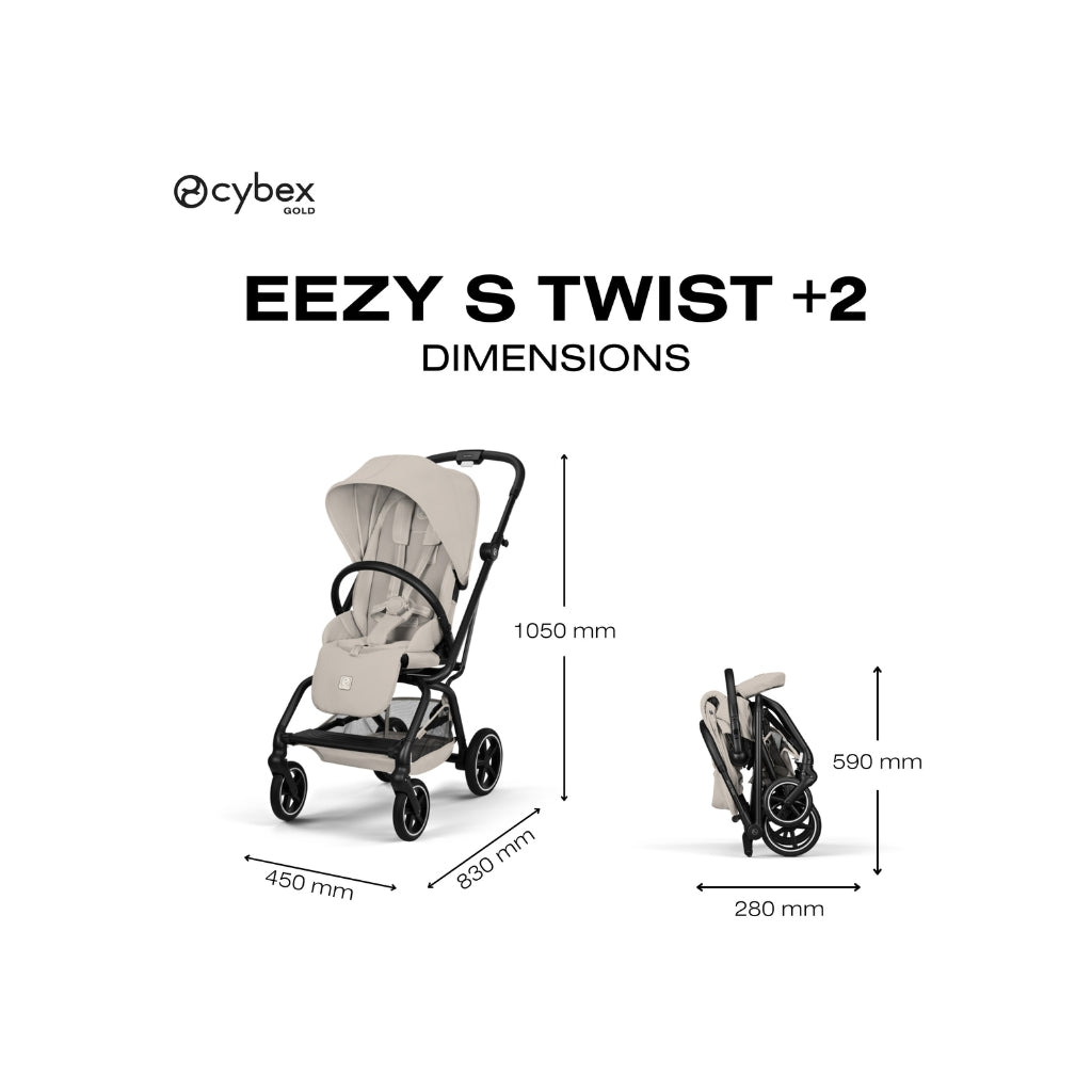 Cybex Kinderwagen Eezy S Twist+2 Dune Grey