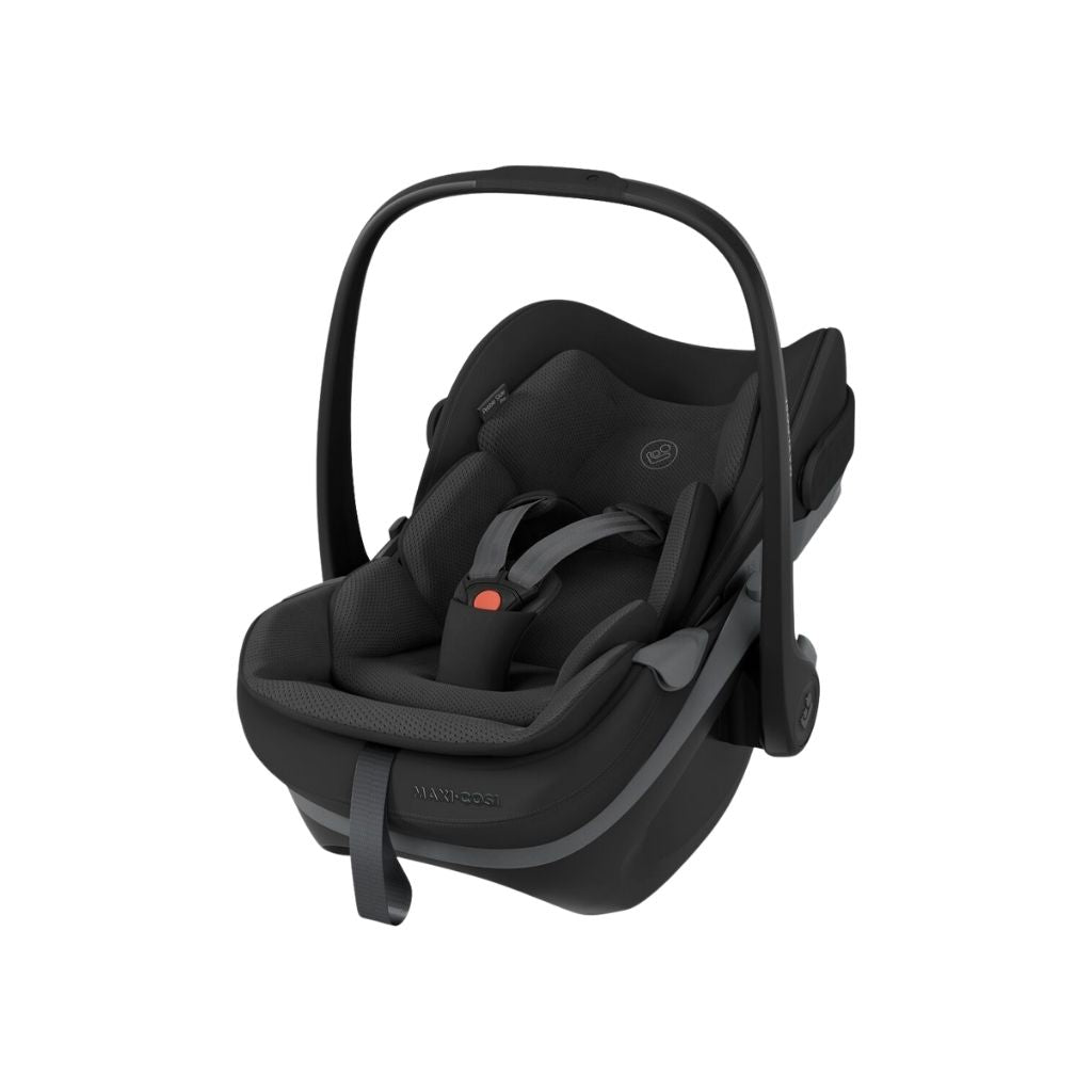 Maxi-Cosi 3-in-1 Kinderwagen Fame Onyx Black + Draagmand + Pebble Slide Pro Onyx Black + Basis Familyfix Slide Pro