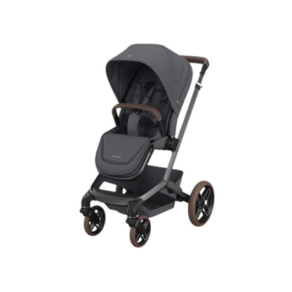 Maxi-Cosi 3-in-1 Kinderwagen Fame Moon Graphite + Draagmand + Pebble Slide Pro Moon Graphite + Basis Familyfix Slide Pro